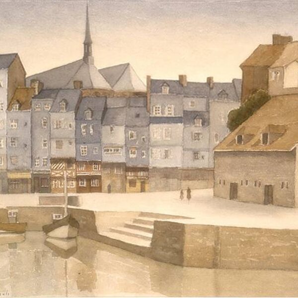 03 Honfleur 1987<br>47 x 37,5cm<br>Coll. de l'artiste