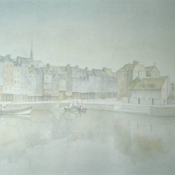 08 Honfleur 1989<br>44 x 35 cm<br>Coll. Privée