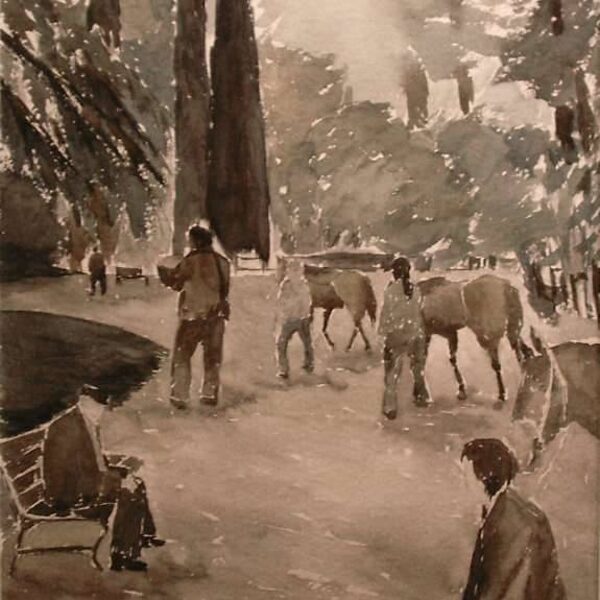 24 Cagnes-sur-mer<br>1979<br>42 x 60 cm<br>Coll. HB.GD - Paris