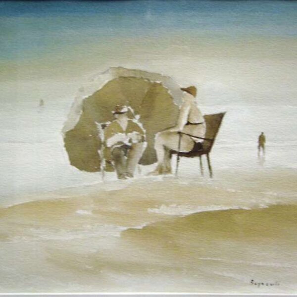 16 Plage<br>35,5 x 26 cm<br>Coll. HB.GD - Paris<br>Souvenir de Louise