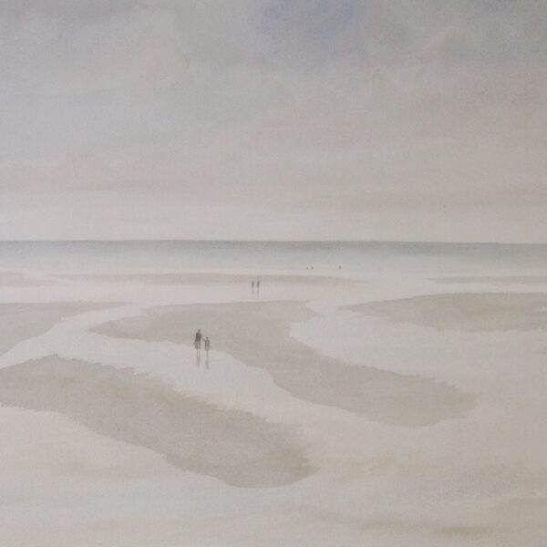 20 Plage<br>40 x 50 cm<br>Galerie Beyrouti Honfleur