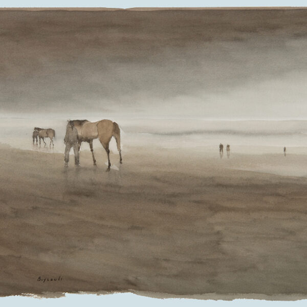 25 Au petit matin 1981<br>32 x 47 cm<br>Coll. Privée