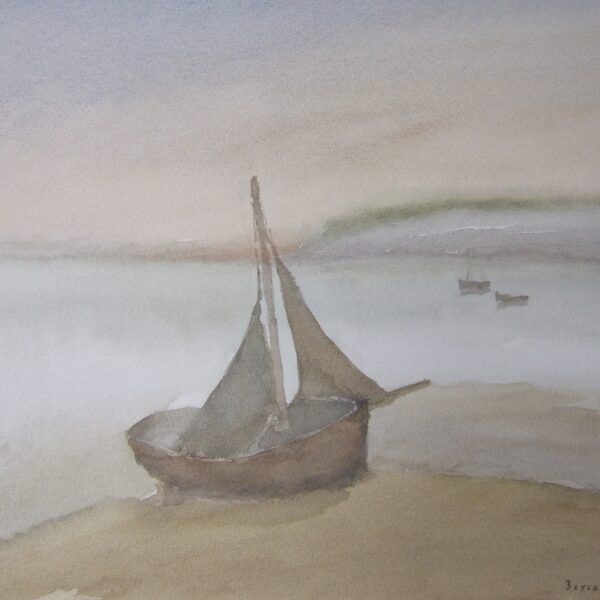 27 Echouage 1981<br>31 x 41 cm<br>Galerie Beyrouti Honfleur