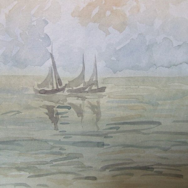 58 Marine 1980<br>24 x 28 cm<br>Collection particulière<br>Bruxelles