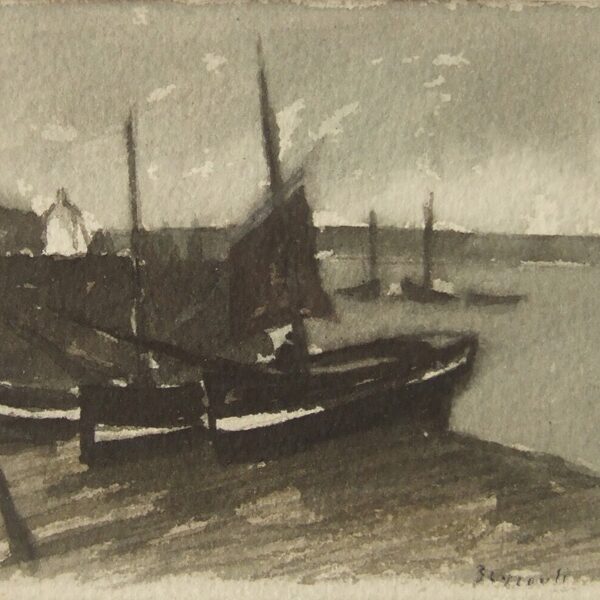 49 Port - Bretagne 1<br>1987<br>11 x 13 cm<br>Atelier Beyrouti