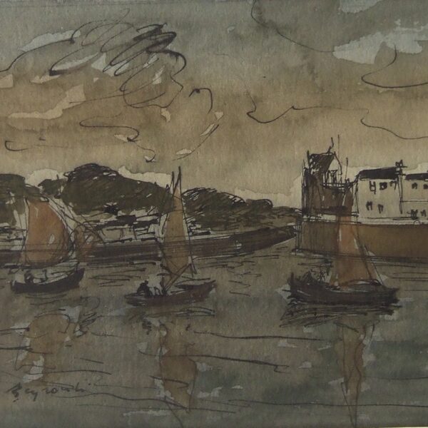 52 Honfleur 1987<br>11 x 13 cm<br>Collection particulière<br>Allemagne