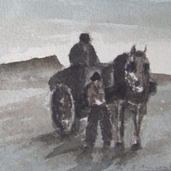 72 Bretagne<br>Ramassage de goëmon<br>1995<br>Collection particulière