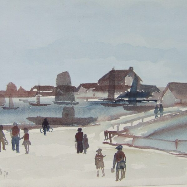 89 Le pont 1<br>1974<br>22 x 34 cm<br>Galerie Beyrouti Honfleur