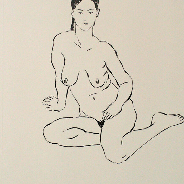 08 Sarah 2006<br>40 X 50 cm<br>Honfleur, en galerie