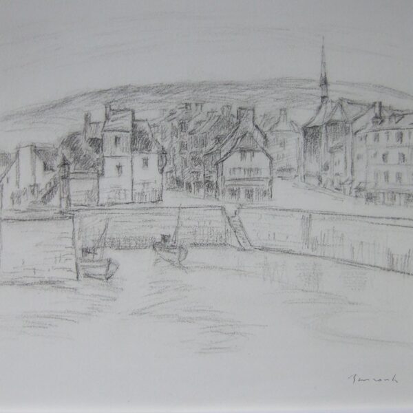 Honfleur. Le Port.<br>2012<br>13 x 15 cm<br>Galerie Beyrouti